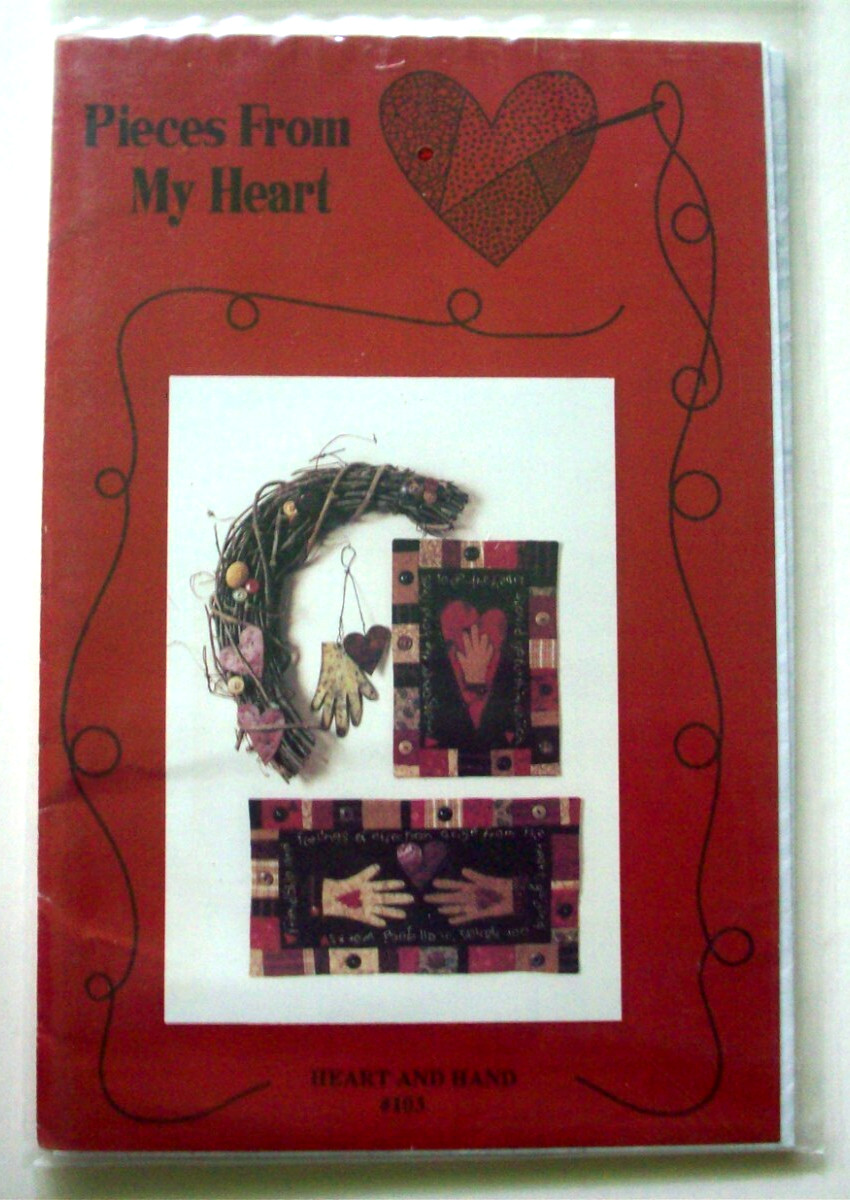 Heart & Hand embroidery & quilt pattern *A14