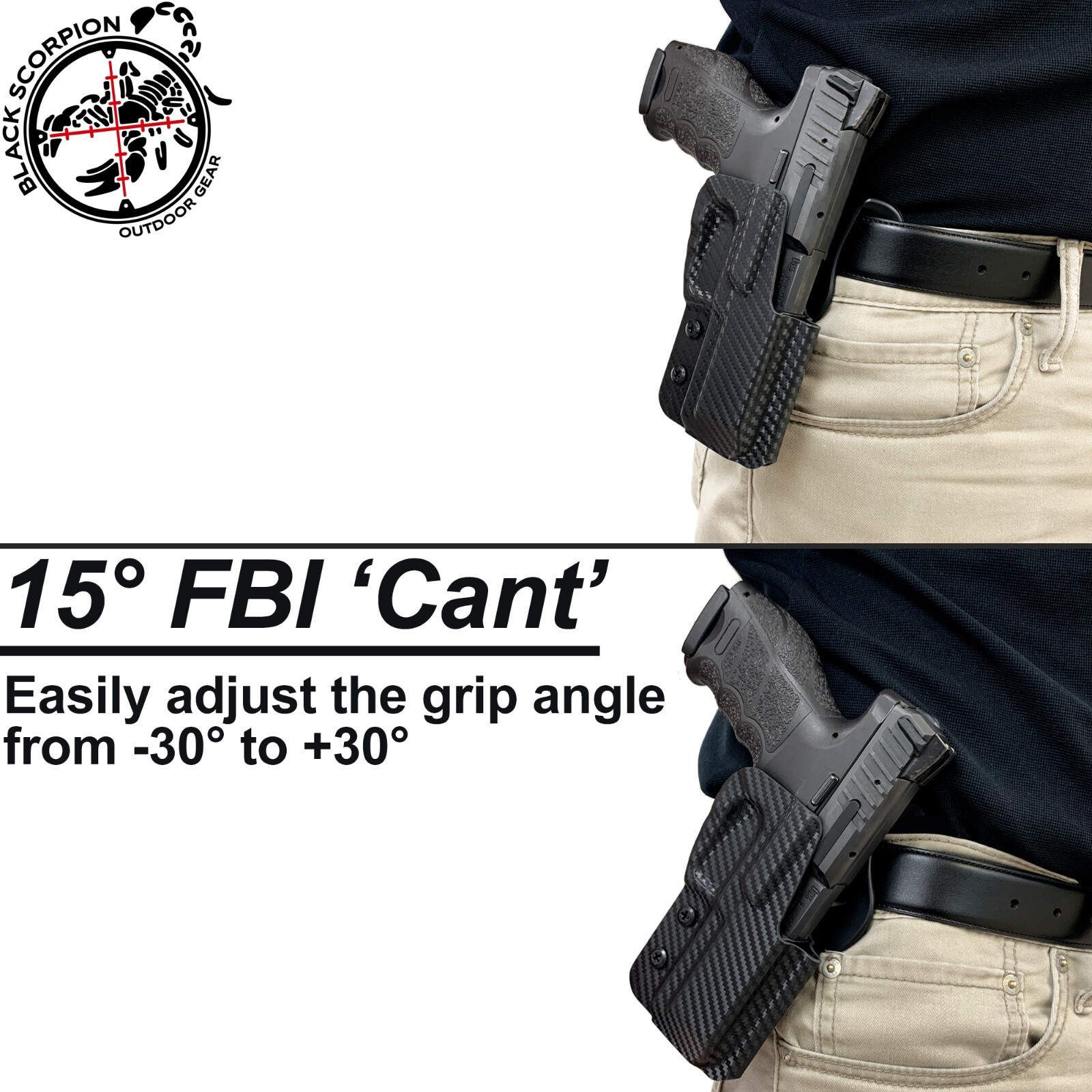 Black Scorpion Gear OWB Paddle Holster fits Springfield Echelon