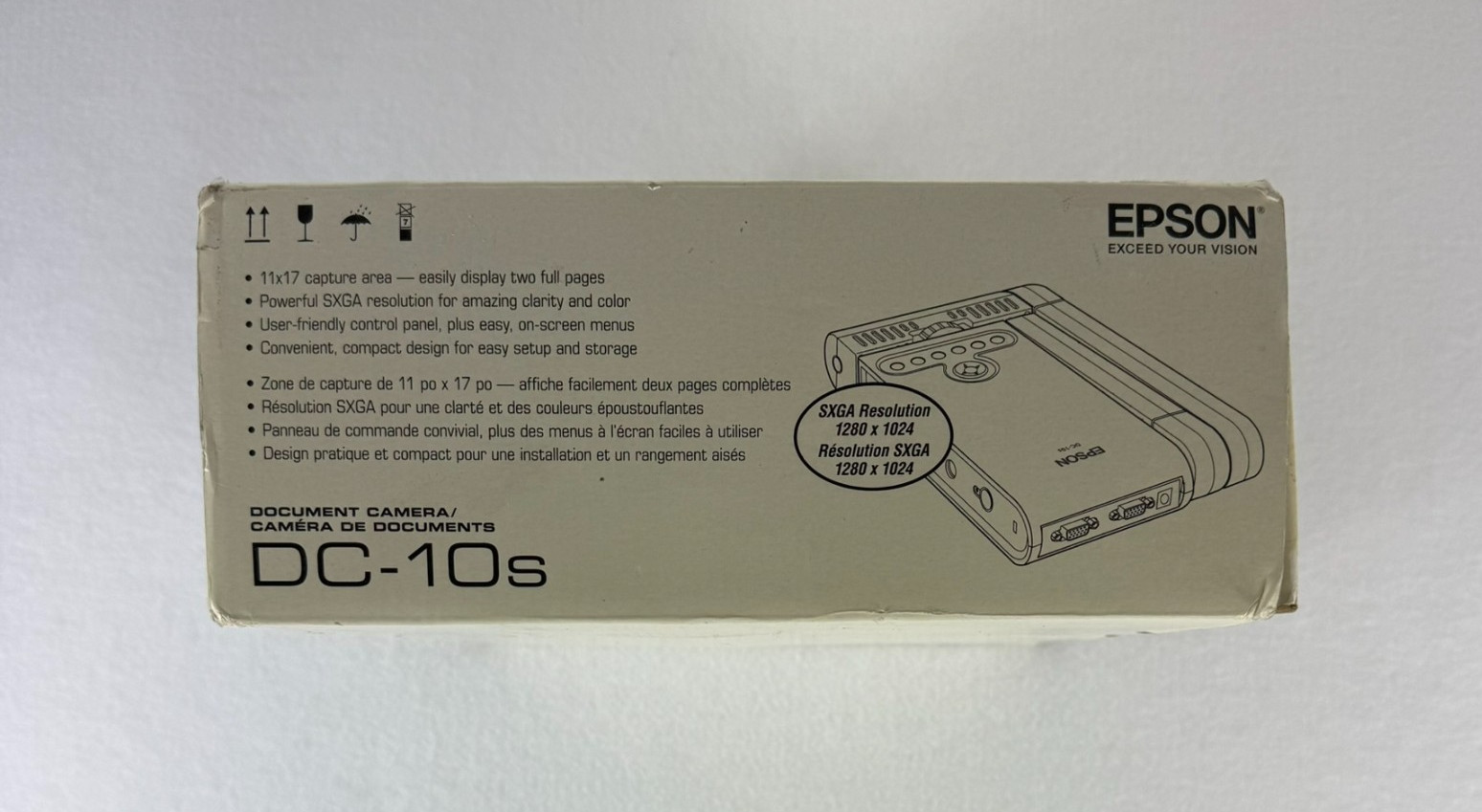 EPSON DC-10s Document Camera Visualizer Open Box Complete w/ Cables ELPDC10S