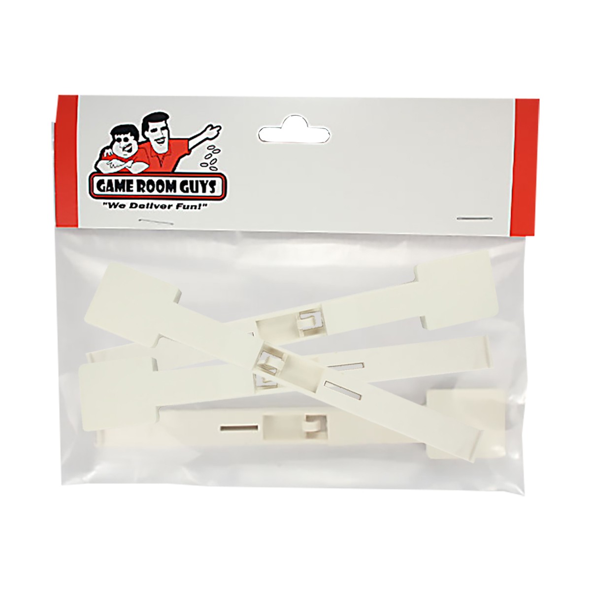 Set of 4 White Pinball Machine Non Wedge Drop Targets