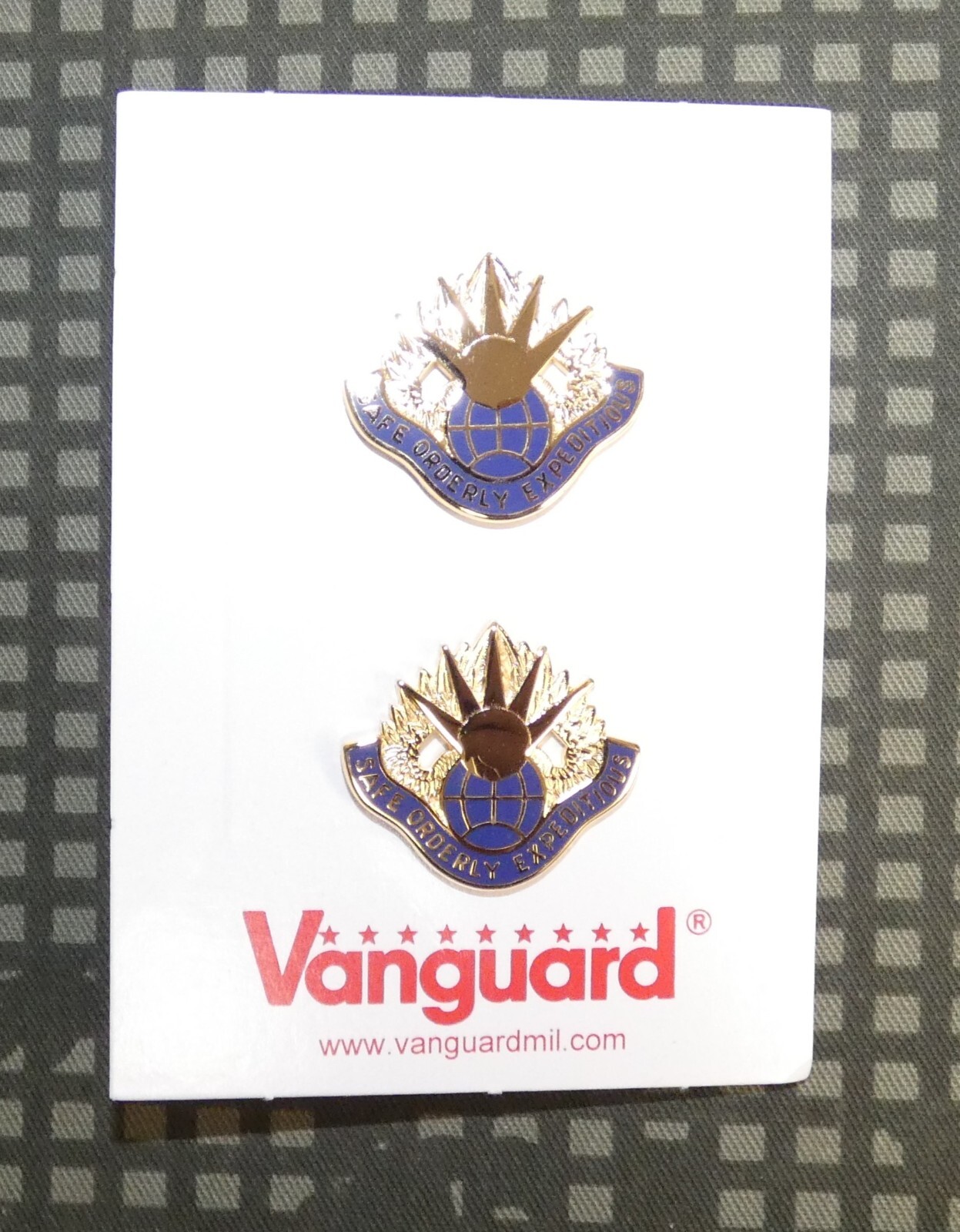 Original US Army 58th Aviation Battalion DUI Unit Crest (Vanguard, pair)