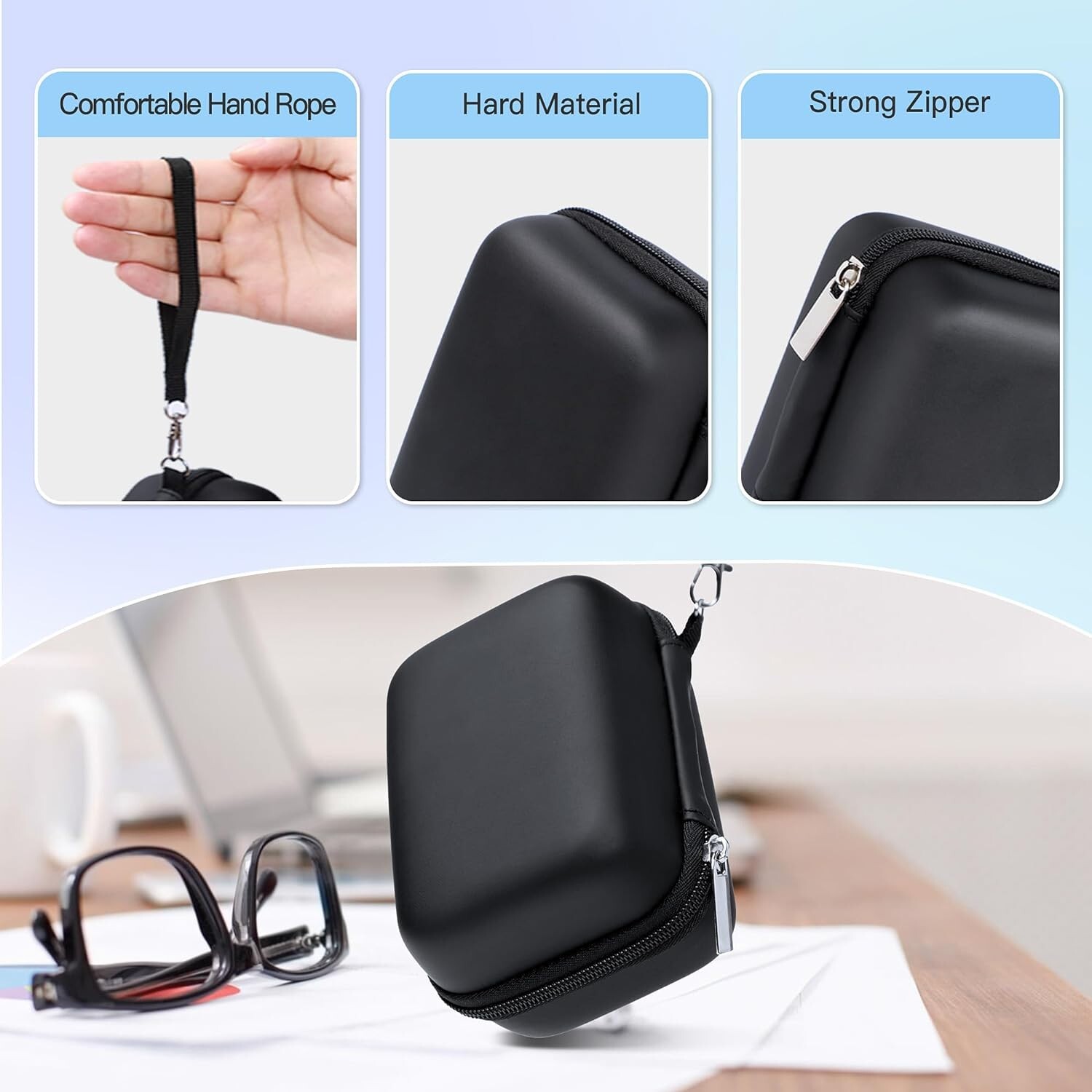 Label Printer Case Compatible with P31S Label Maker, (Case Only), Black