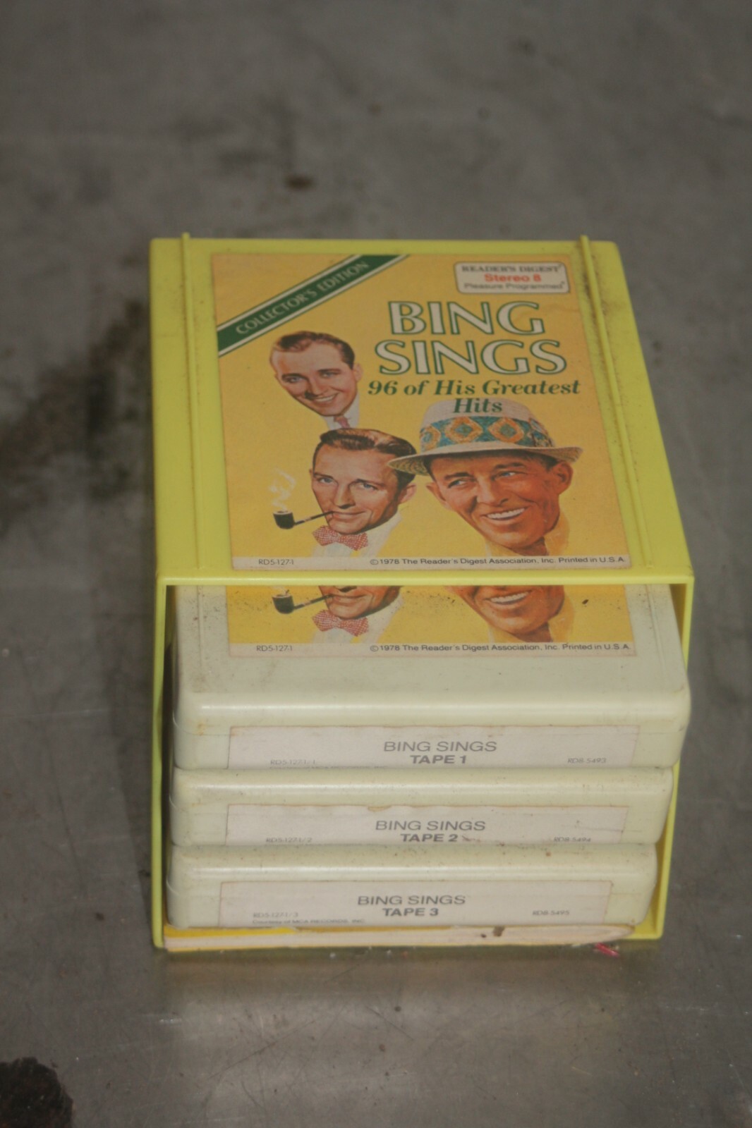 Readers Digest 1978 Stereo 8 Track Tape Bing Sings 96 of His Greatest Hits