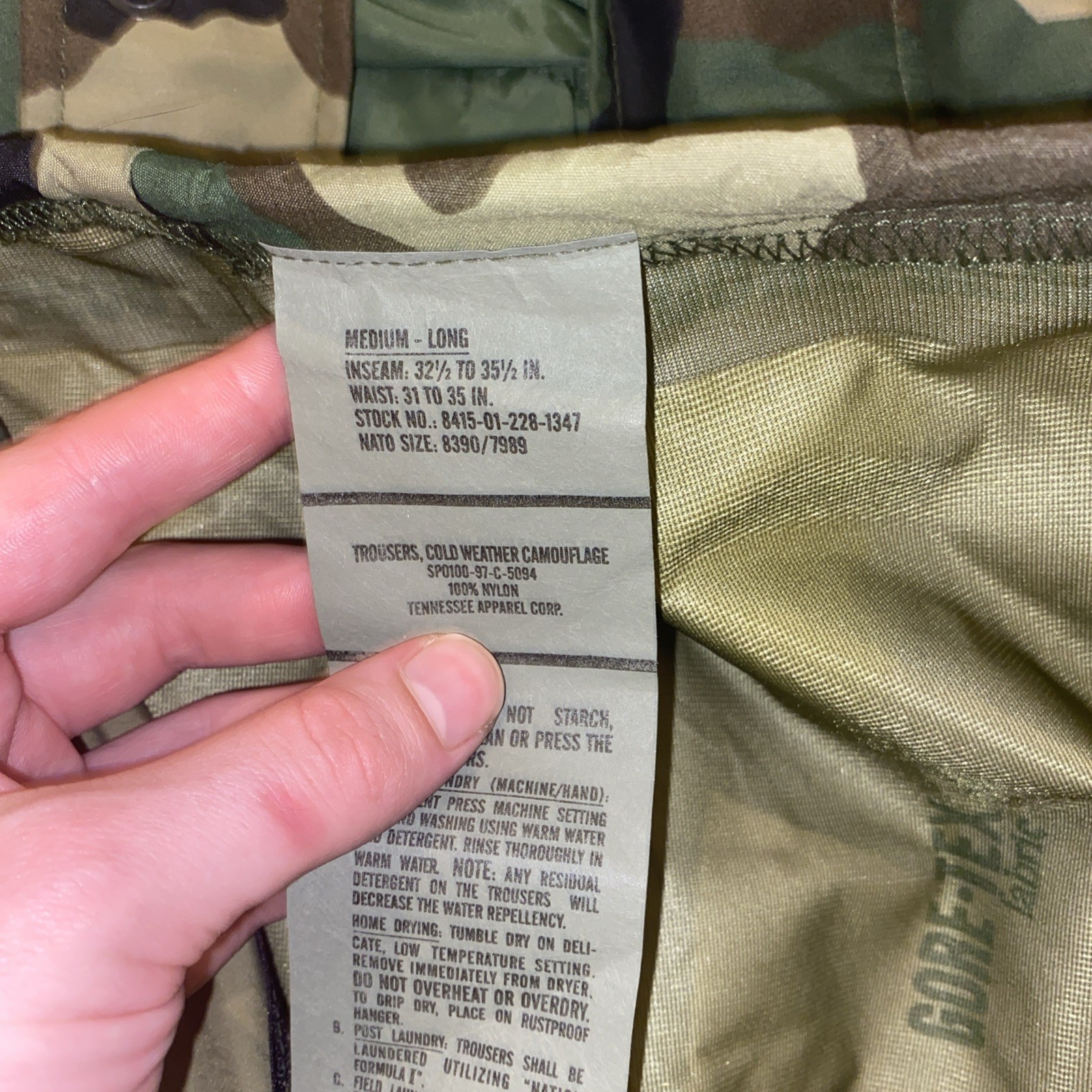 Usgi Woodland Gortex Rain Jacket And Pants