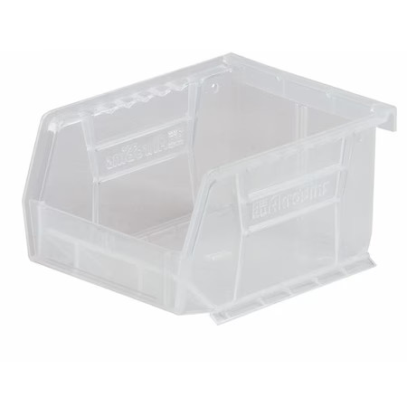 Akro-Mils 30239Sclar Hang & Stack Storage Bin, Plastic, Clear, 7 In H, 8 1/4 In