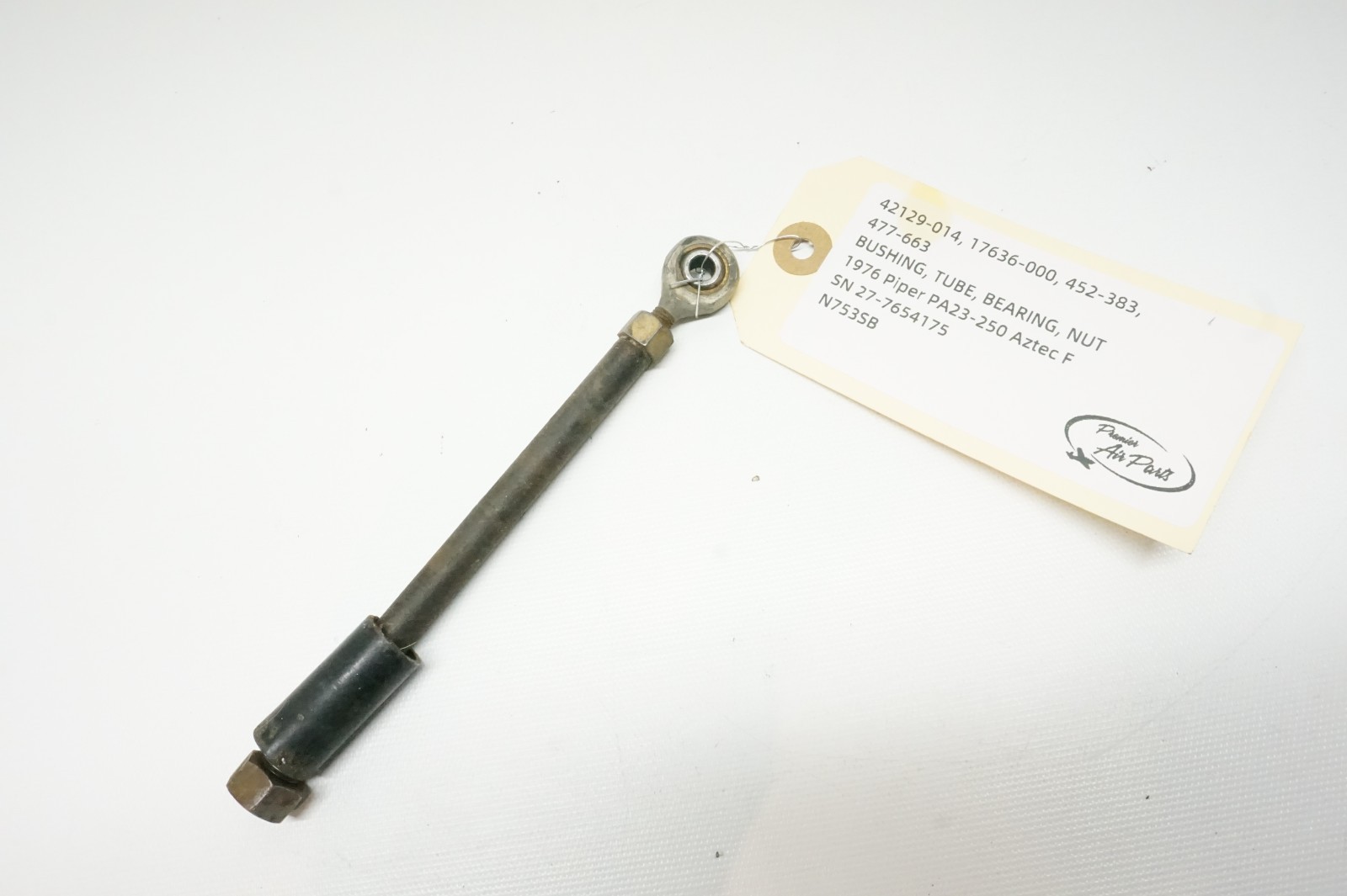 1976 Piper Aztec Bushing Tube Bearing & Nut, 42129-014 17636-000 452-383 477-663