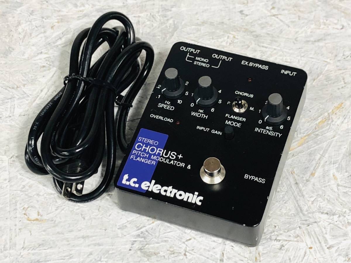 TC Electronic Stereo Chorus Flanger SCF Guitar Effects Pedal with Box Manual