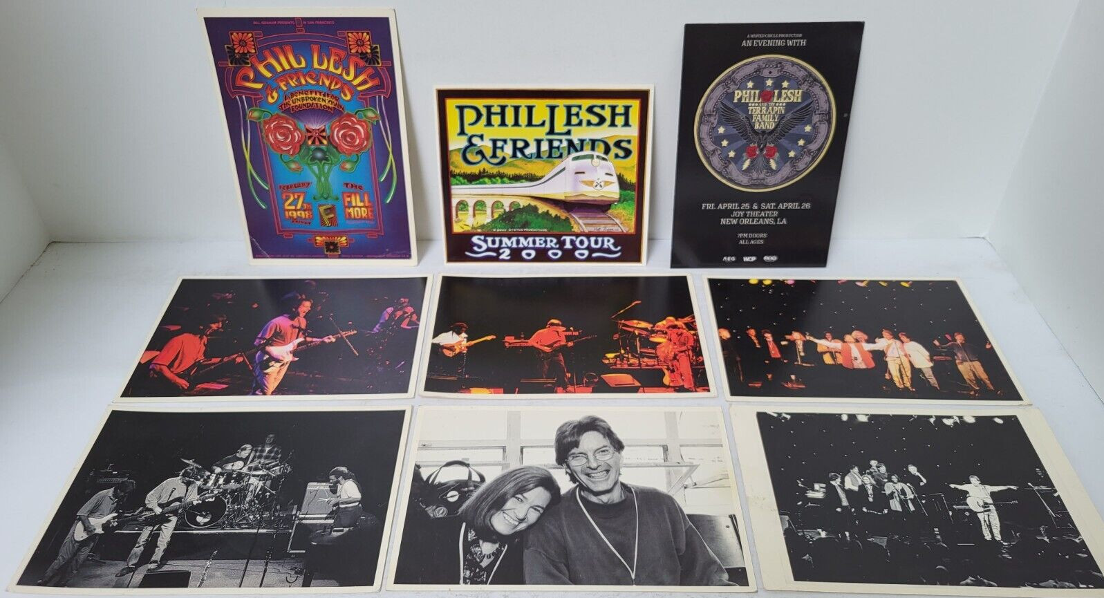 Lot of 9 Vintage PHIL & FRIENDS Postcards Philharmonia Bill Graham Mike Gordon