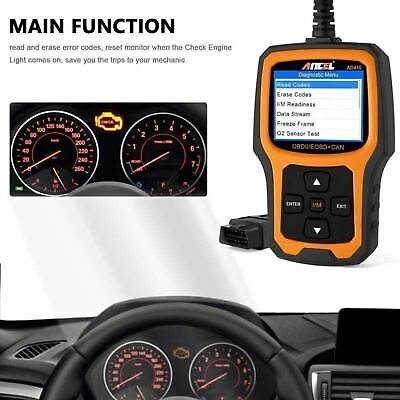 ANCEL AD410 OBD2 Code Reader Car Scanner Turn Engine Light Off Diagnostic Tool