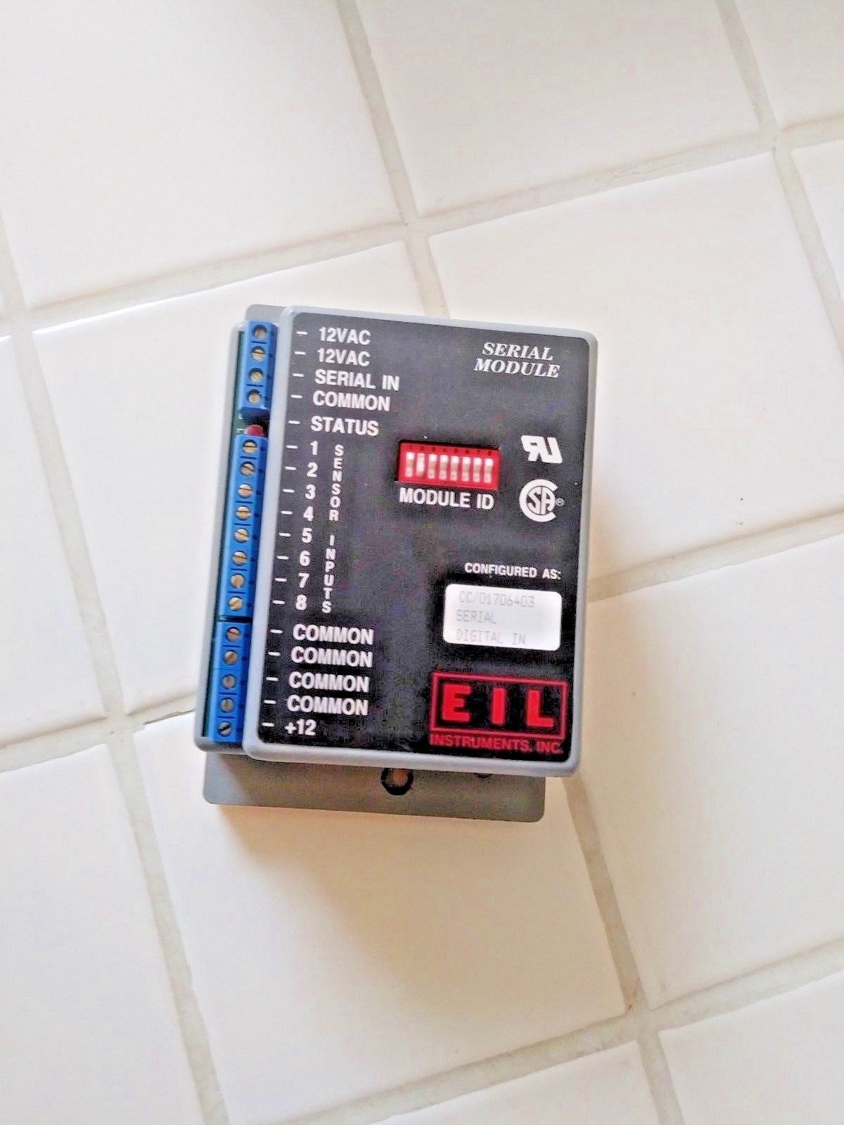 EIL Instruments Serial Module, Configured as CC/01706403 Serial Digital In, HVAC