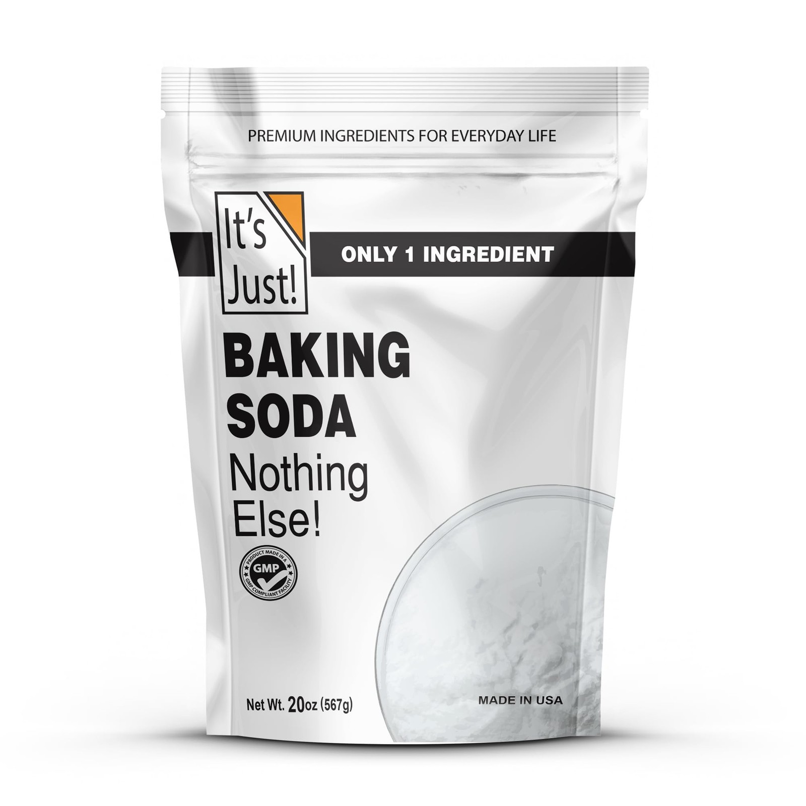 It's Just - Baking Soda, 100% Pure Sodium Bicarbonate, 20 Ounce (Pack of 1)