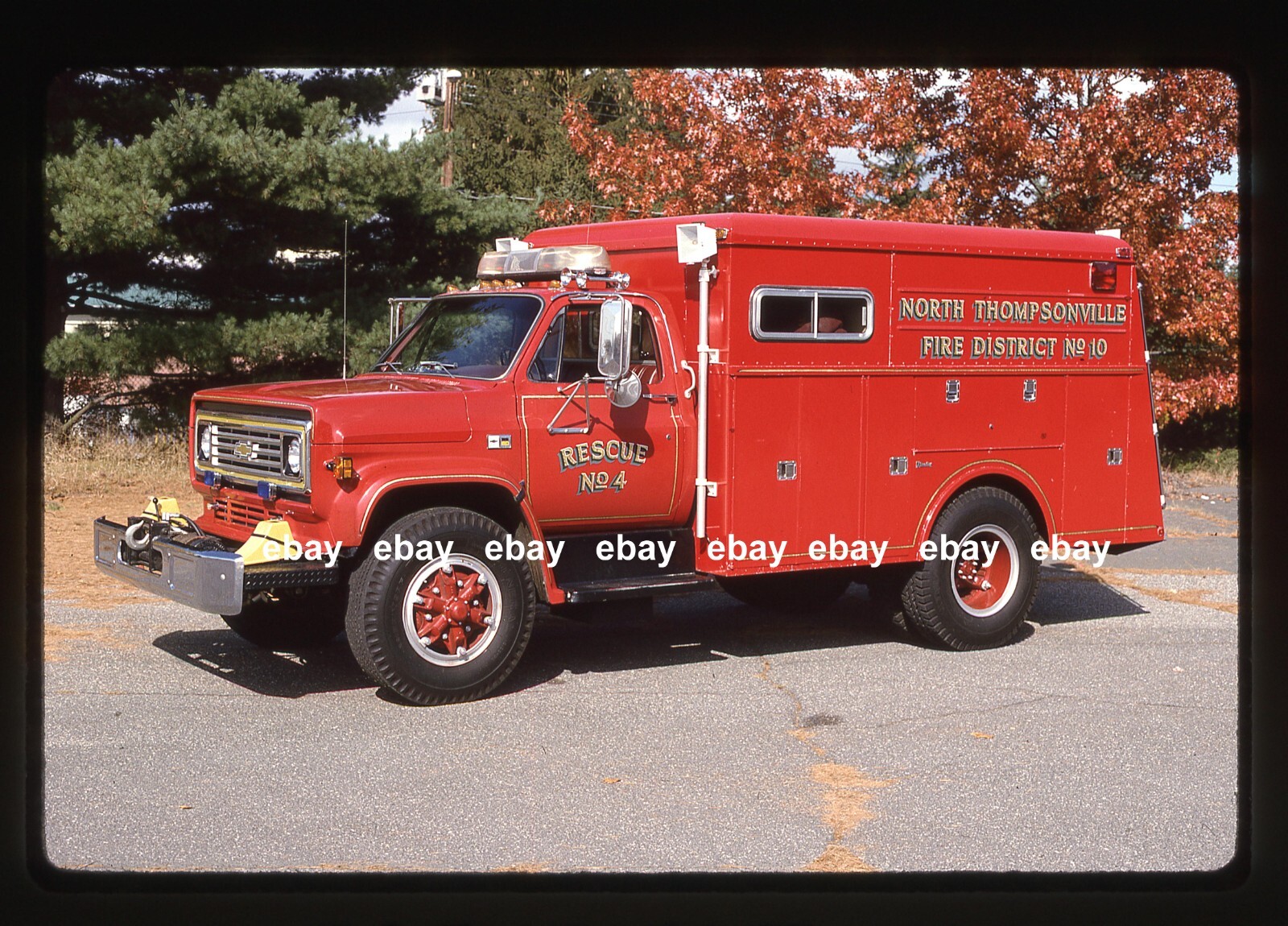 North Thompsonville CT 1983 Chevrolet Reading rescue Fire Apparatus Slide