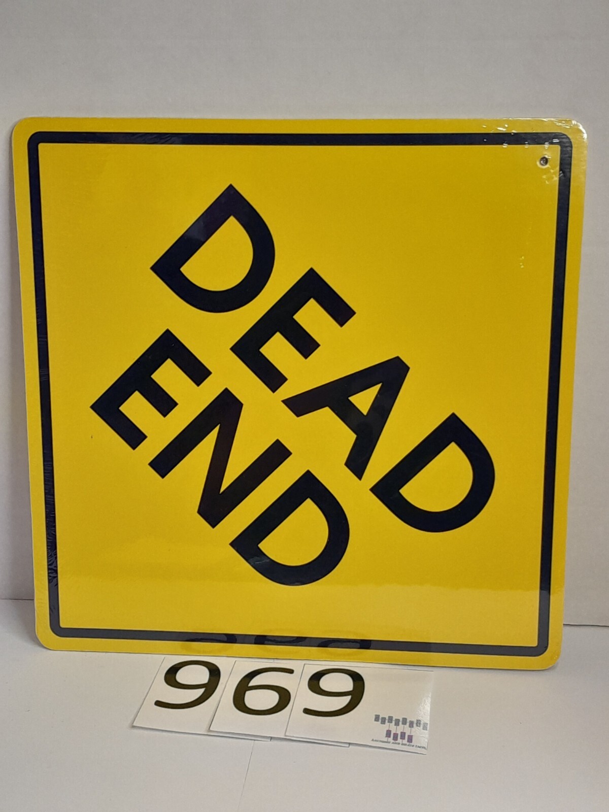 BRAND NEW SEALED Double Sided Halloween Sign Grim Reaper Only / Dead End