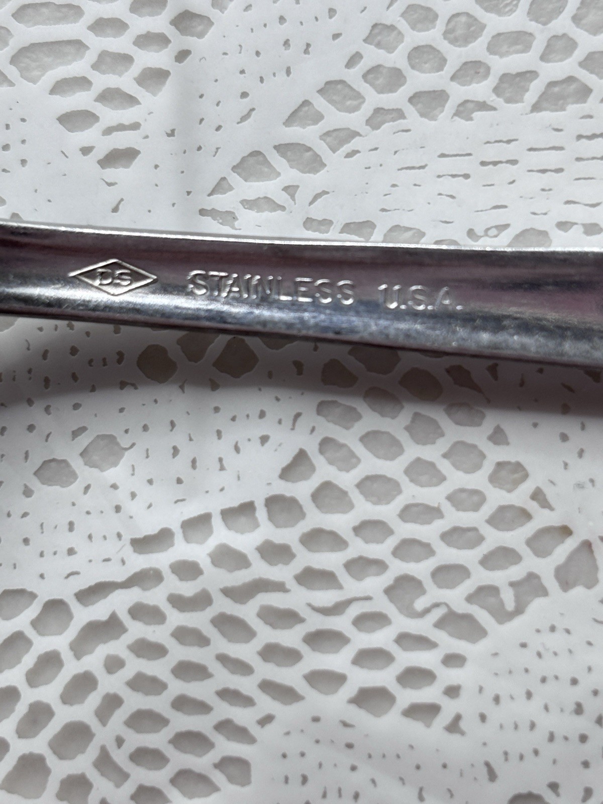 Vintage Stainless Steel Spoon Set 7 pcs All-Over Handle Pattern Silver Oneida