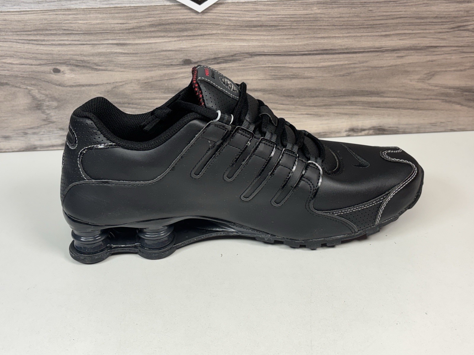 Men's Nike Shox NZ "Black Varsity Red" | Multiple Sizes 378341 017 | No Lid