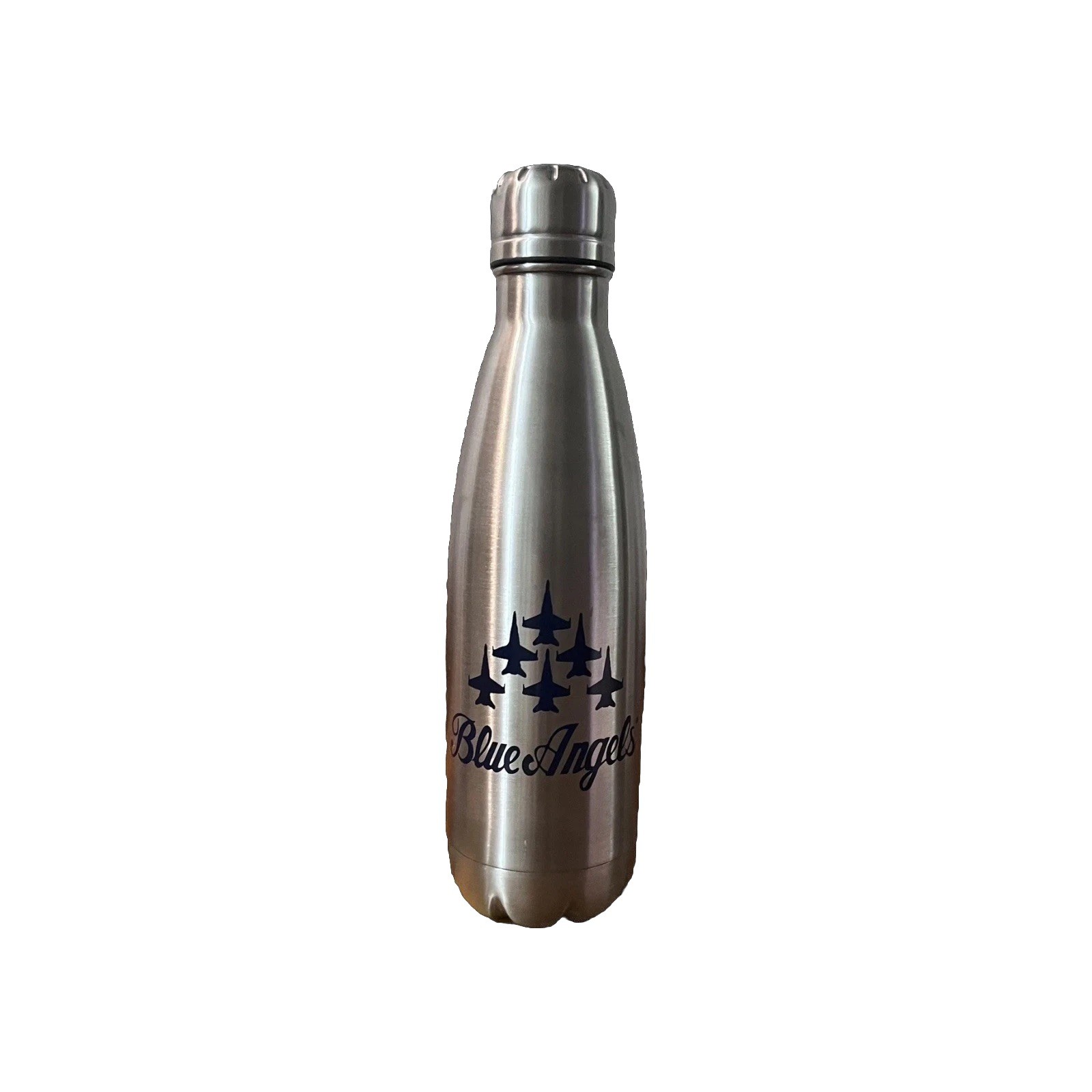 US Navy Blue Angels Insulated Stainless Steel Water Bottle Preowned