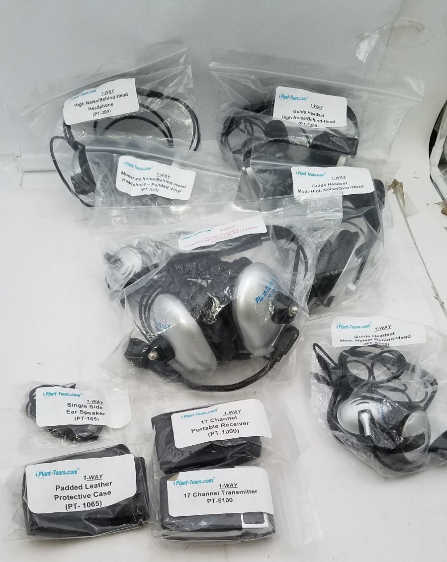 Planet Tours 1-Way Communication set. 10 Piece set.