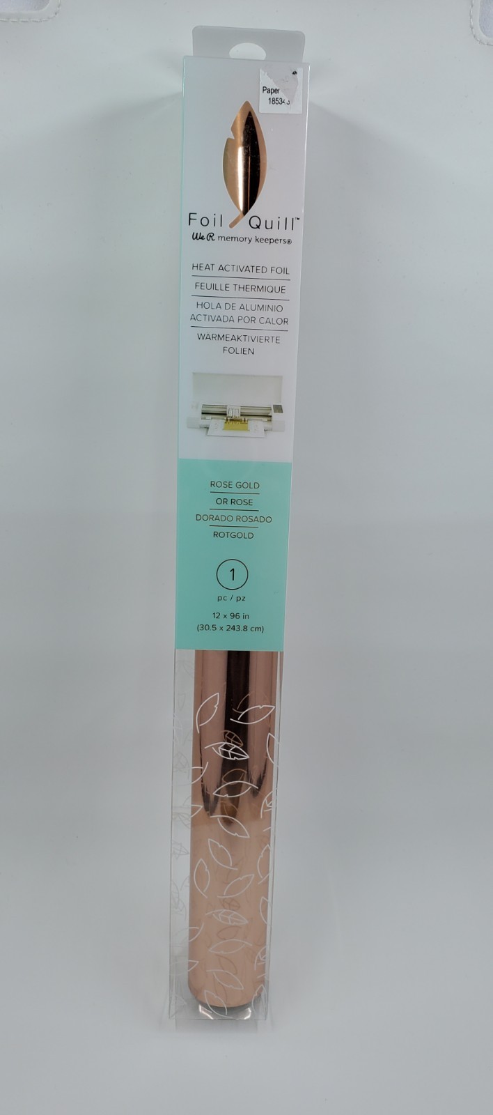 CR3 We R Memory Keepers Foil Quill Heat Activated Roll 12" X 96" Rose Gold