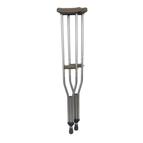 WALK WITH ME Aluminum Adj Crutches - Tall, 8 PAIRS PER CASE