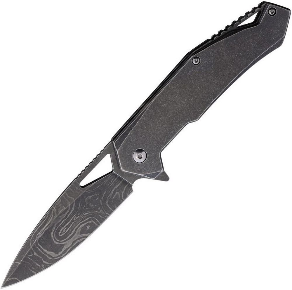 Tac Force Linerlock A/O Folding Knife Stainless Drop Point Blade - TF-A2001EM