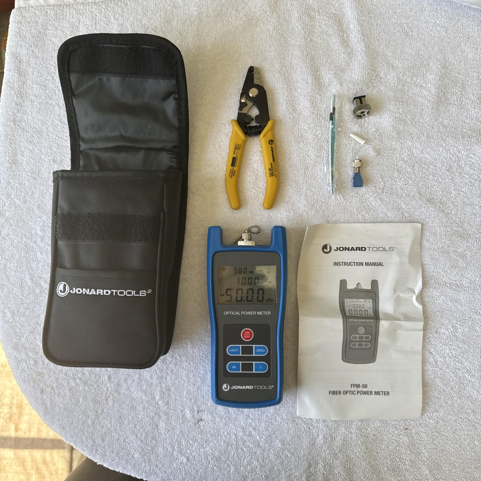 JONARD TOOLS FPM-50 FIBER OPTIC POWER METER KIT