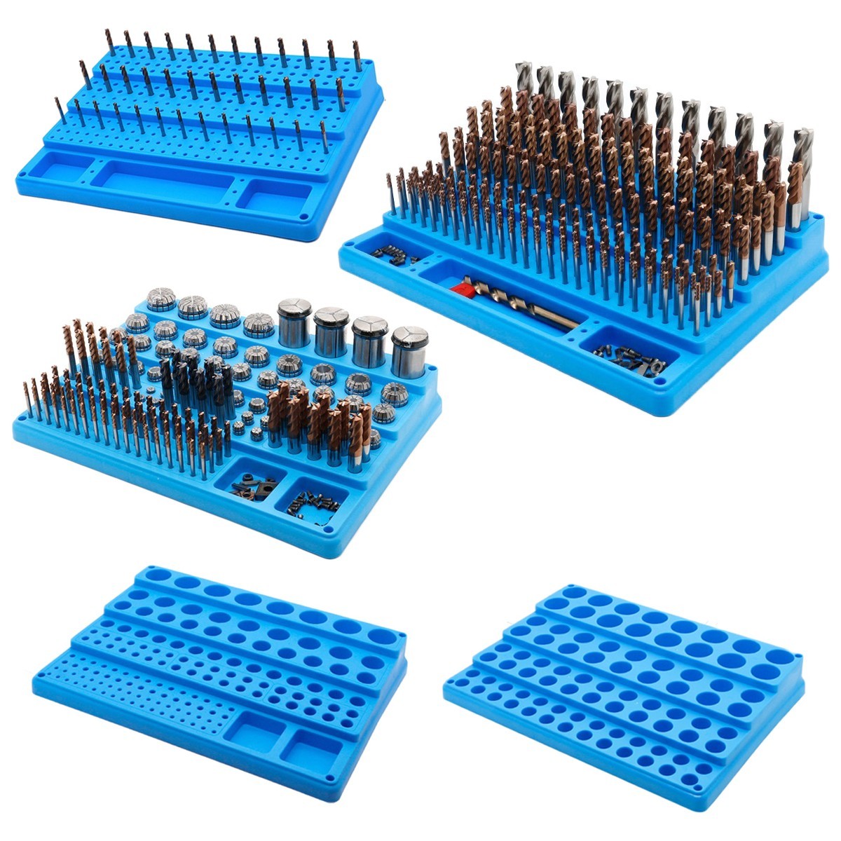 CNC Tool Organizer with Multiple Hole  for CONFIGURATIONS Perfect for Workshop