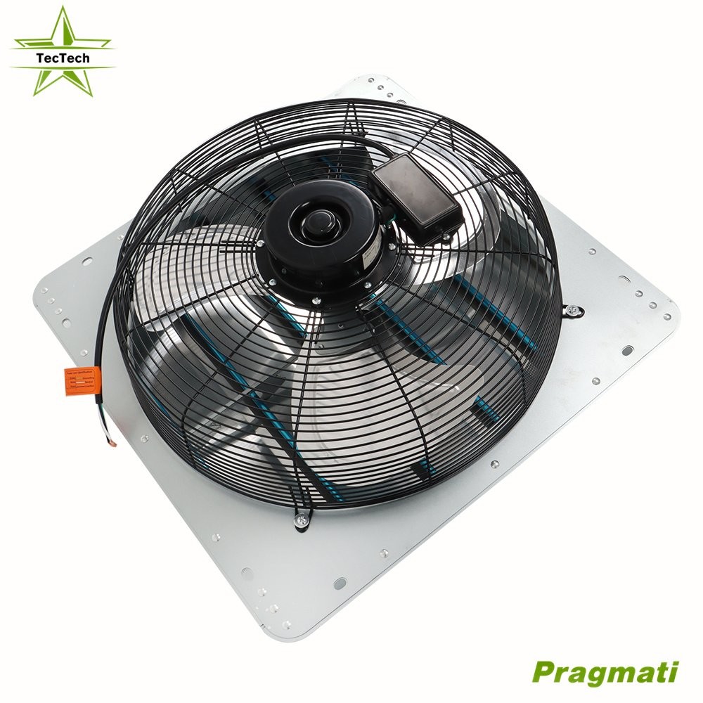 Exhaust Fan 20" Ventilation Extractor Wall-Mounted Square Blower Without Plug