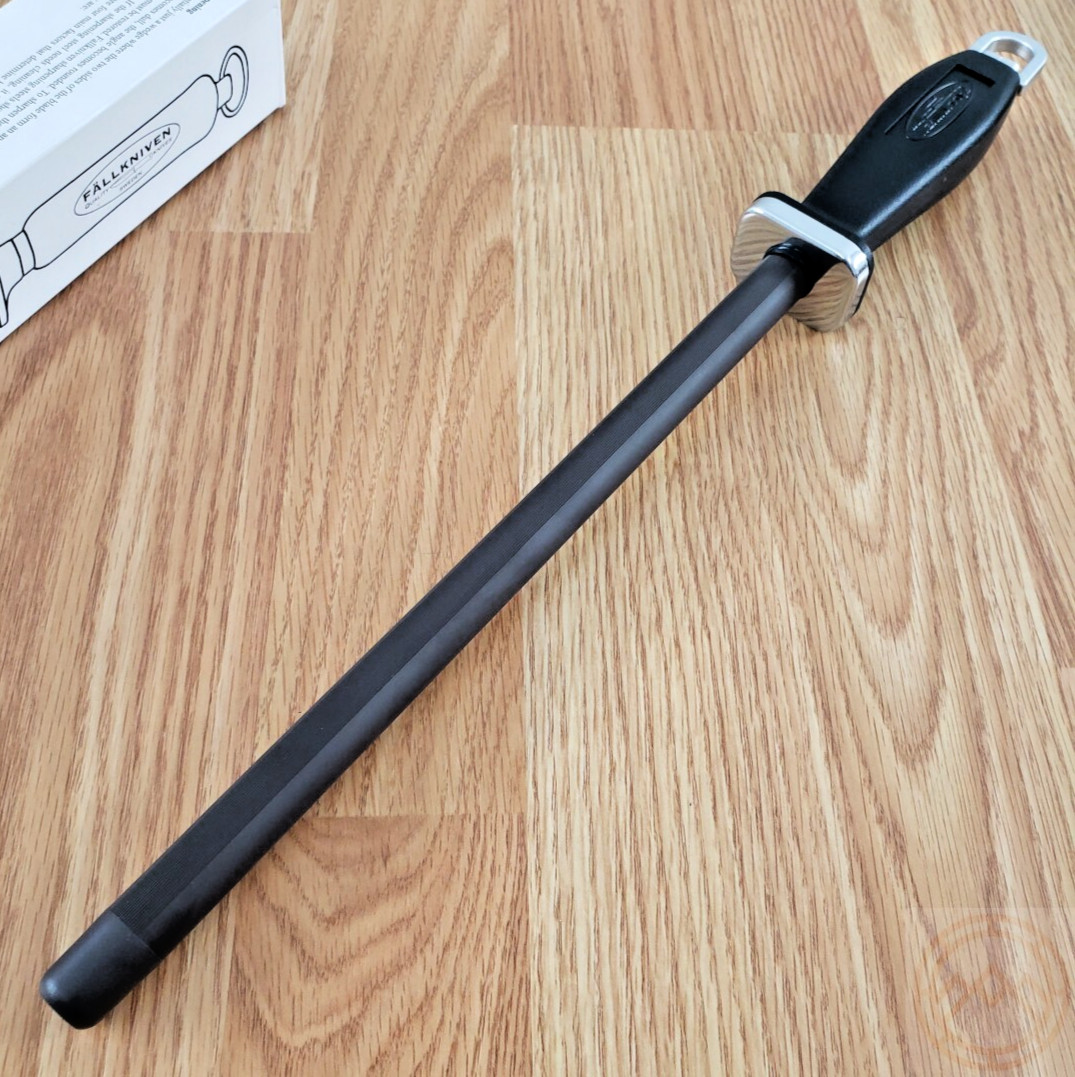 Fallkniven Sharpener 10.75" Ceramic Rod Construction Black Polyamide Handle