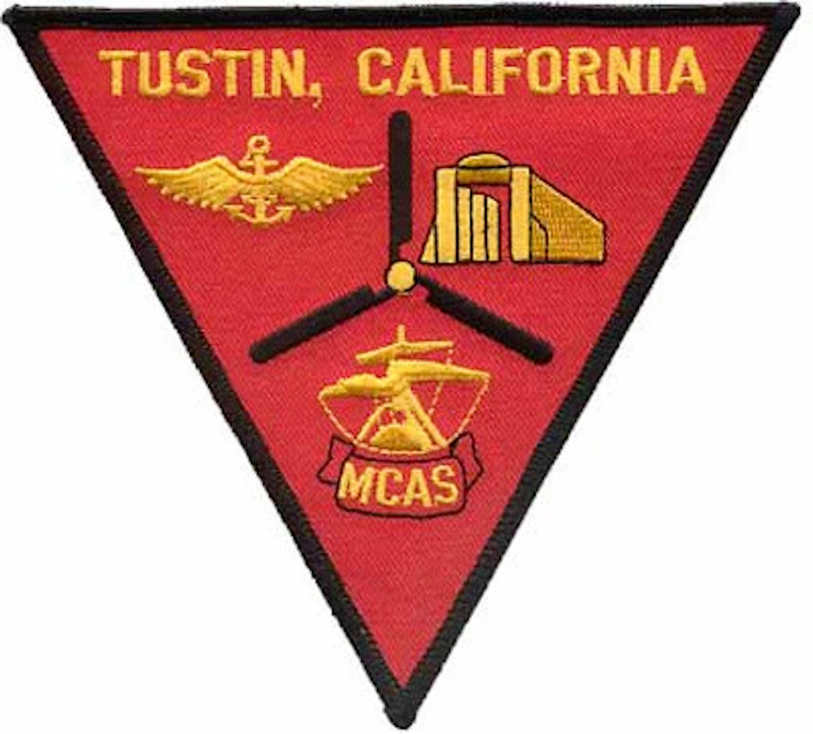 4.5" USMC MARINE CORPS MCAS AIR STATION TUSTIN CALIFORNIA TRI EMBROIDERED PATCH