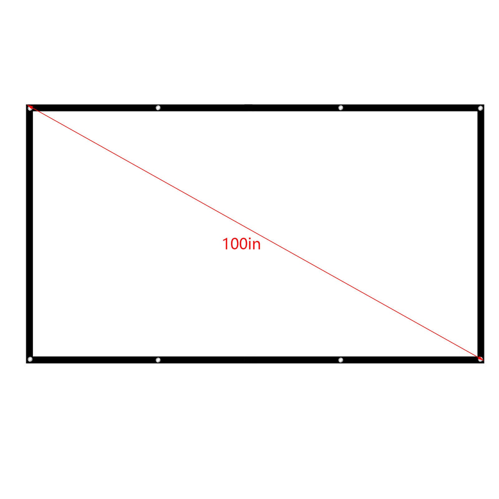 100 HD Projector Screen Ultra-clear Visual Experience For Home Theater