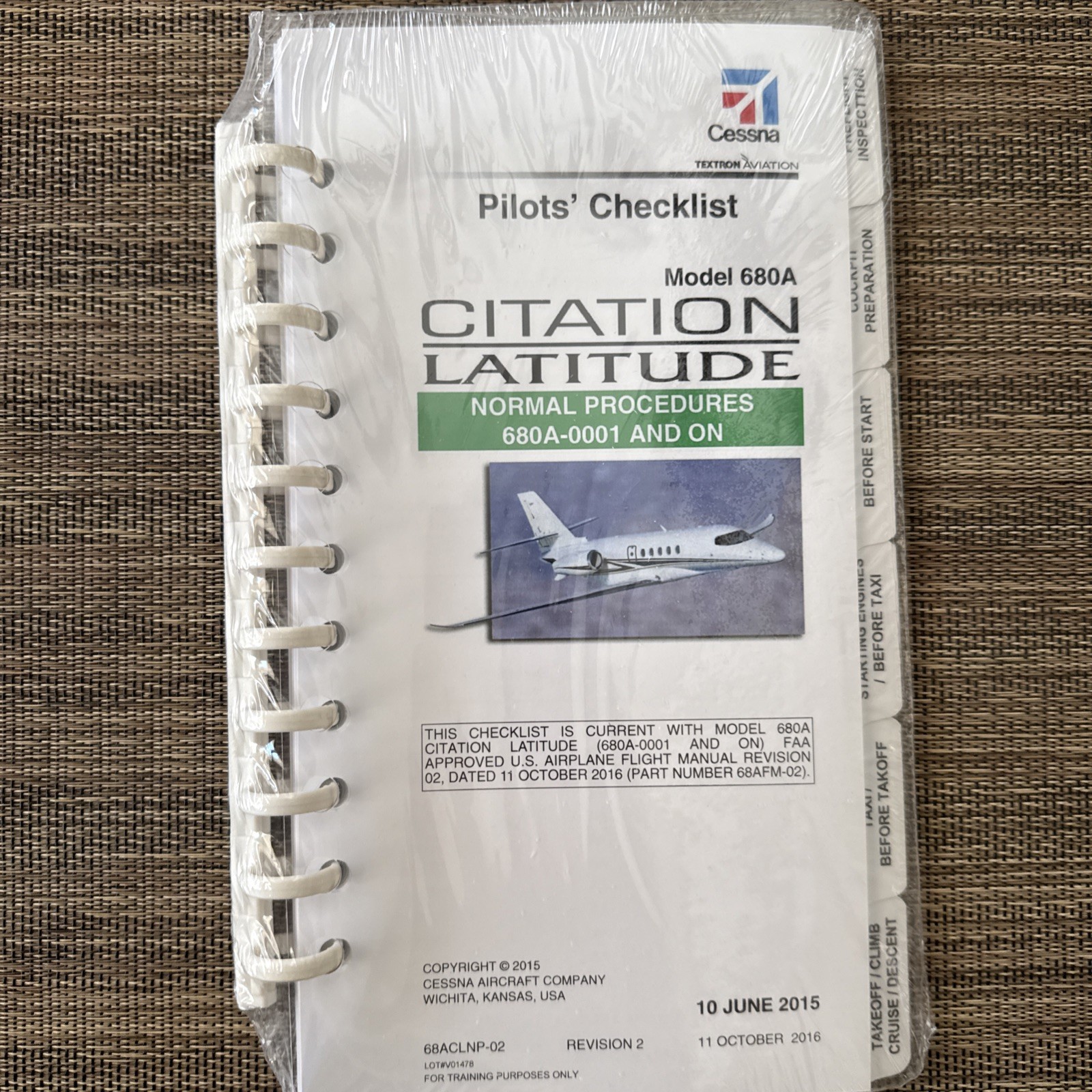 Cessna Citation Latitude 680A Pilots' Normal Procedures & Emergency Checklists