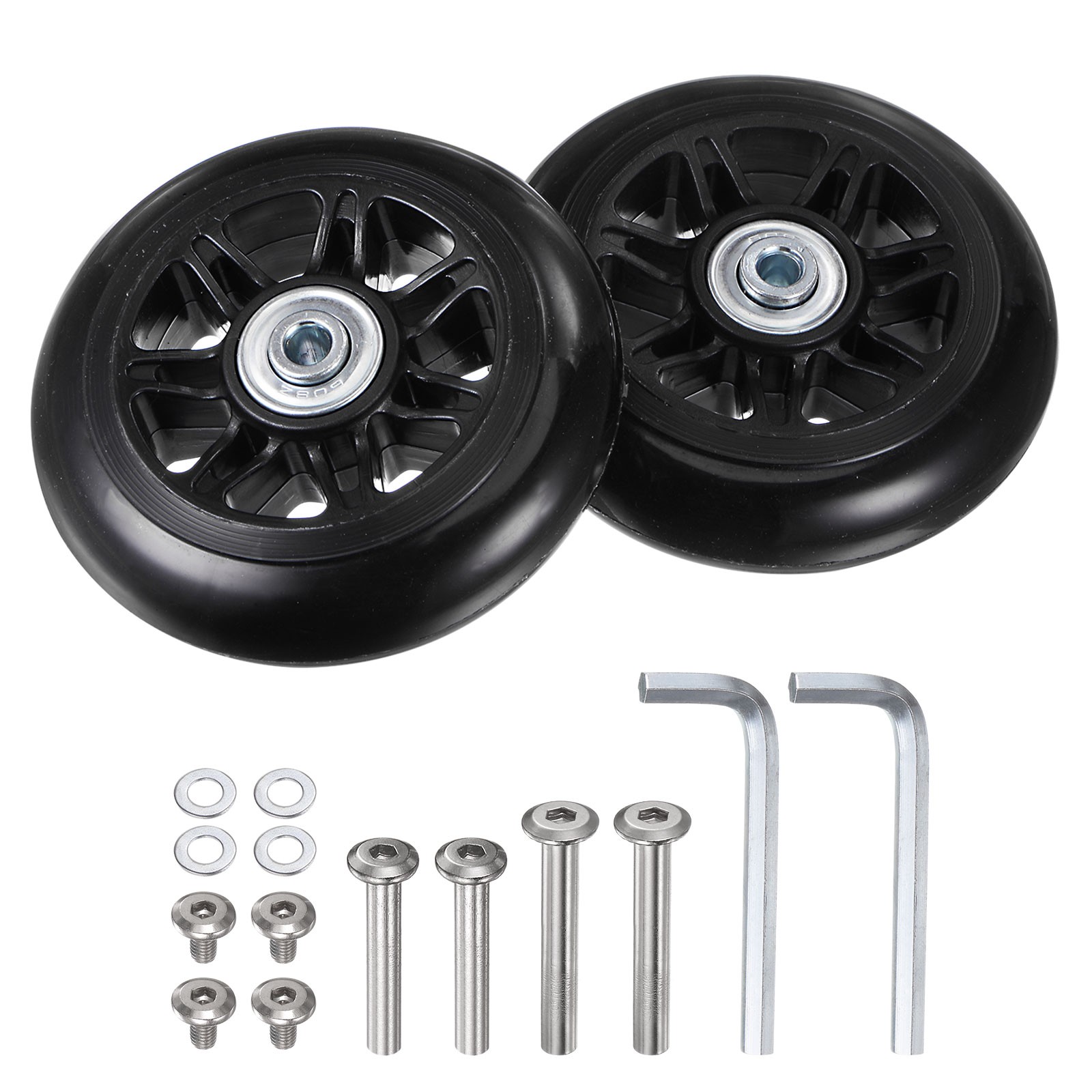 Replacement Luggage Wheel 90x24mm Suitcase Wheel Repair Kits