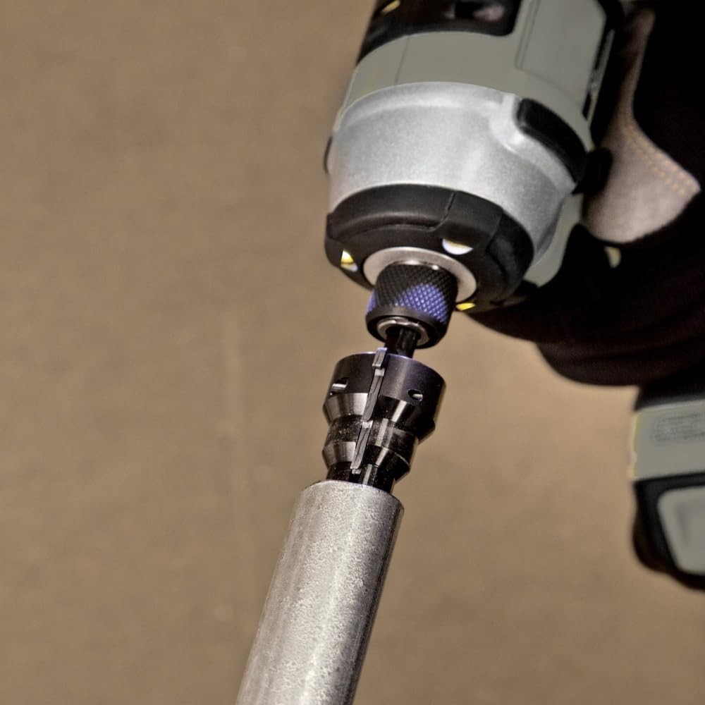 Power Conduit Reamer with Improved Bit Retention, 1/2-, 3/4- and 1-Inch,
