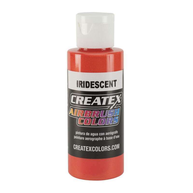 Createx Airbrush Colors 5502-02 Iridescent Ired Scarlet 2 oz. Airbrush Paint