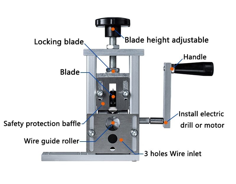 Waste Wire Stripping machine Waste Copper wire Peeling machine Wire Recycling
