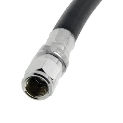 6" High Pressure Gauge Hose for Scuba Diving Gauges - Black