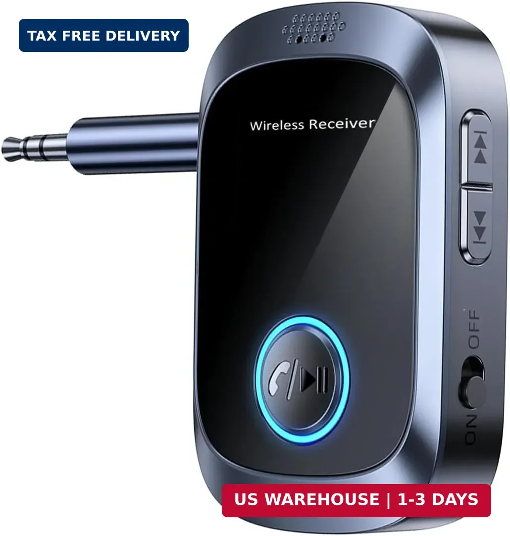 Bluetooth AUX Adapter for Car, Auxiliary Bluetooth Adapter for Car Music & Hands