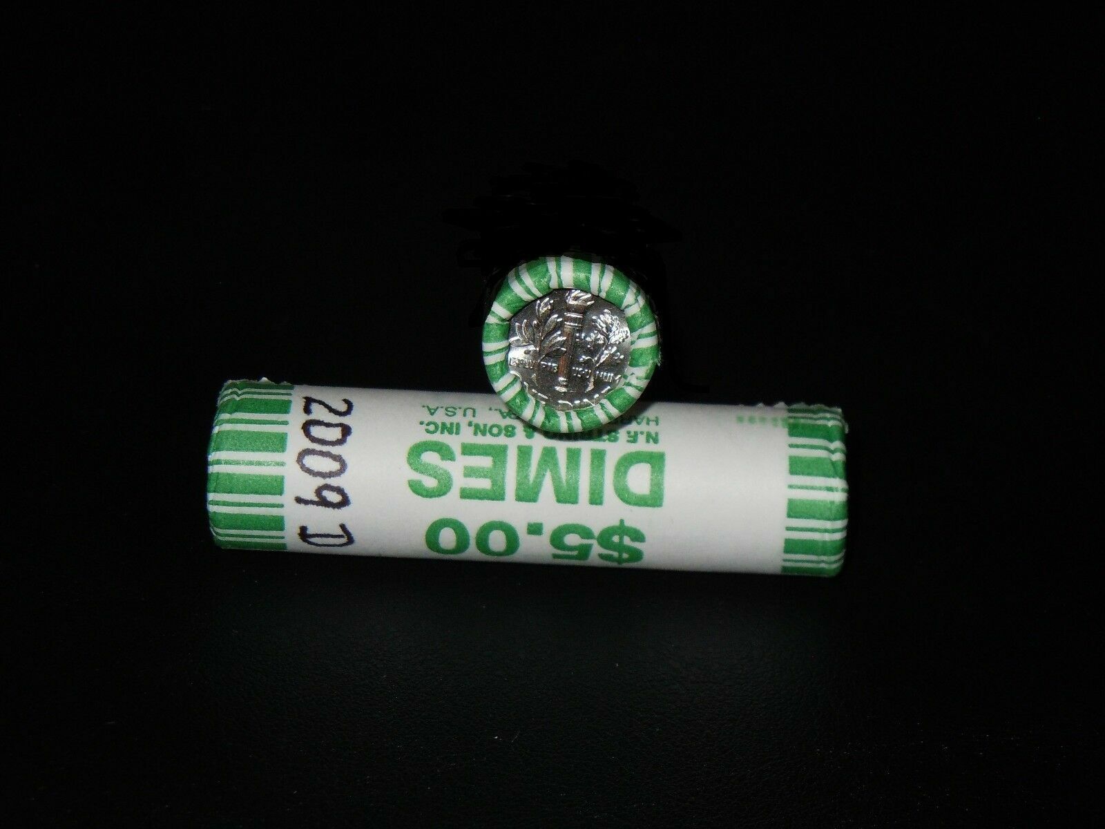 2009 D  ROOSEVELT  DIME  ROLL  " UNCIRCULATED "    TAIL/TAIL ROLL