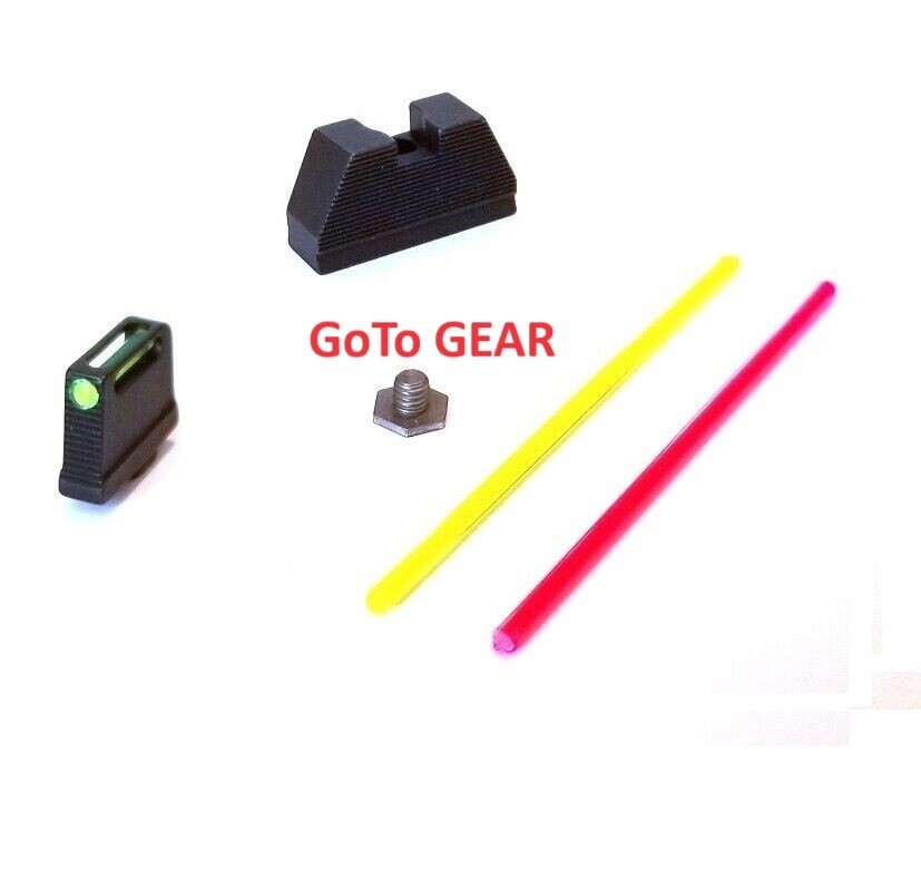 Fiber Optic Steel Sight For GLOCK 43 Supressor Height