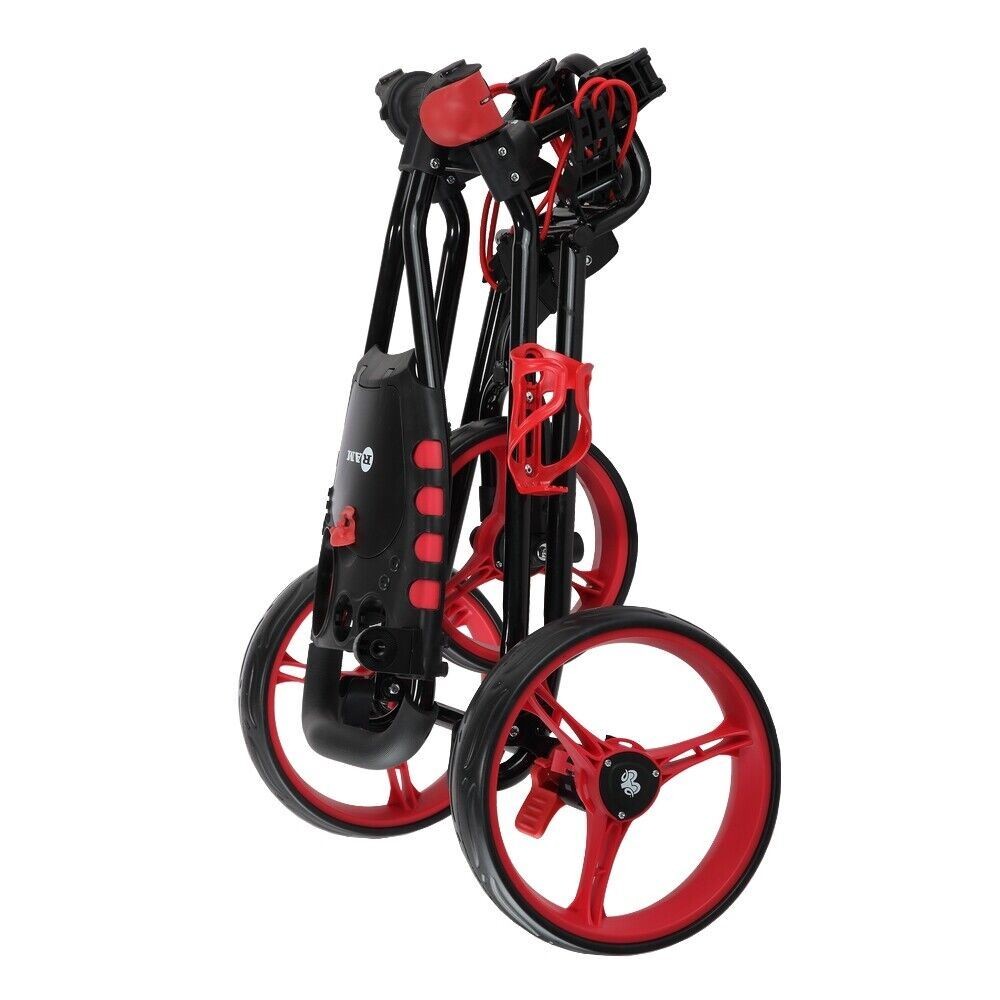 Ram Golf X-Pro Laser 3 Wheel Golf Pull Push Cart with Seat