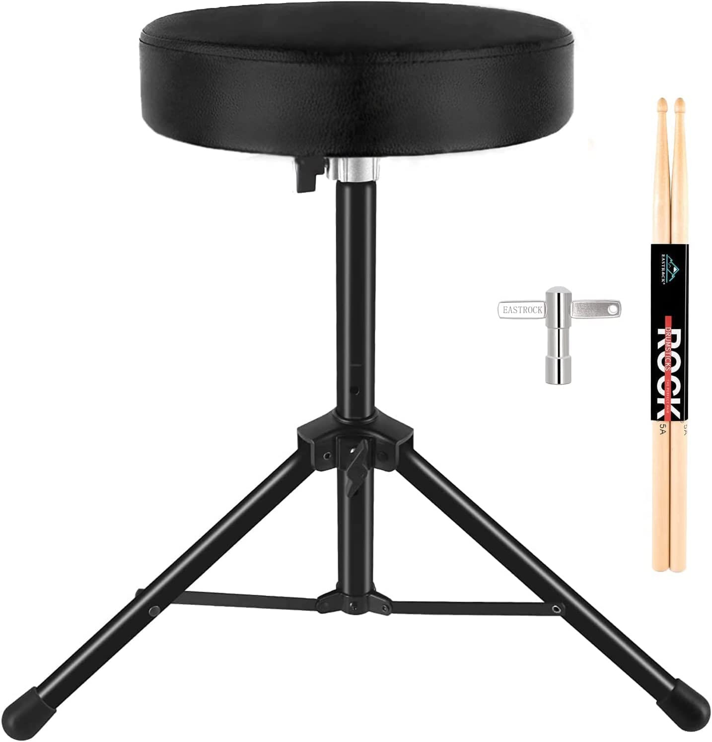 Banqueta De Batería Asiento Acolchado Para Bateristas Ninos Y Niños Con Pies