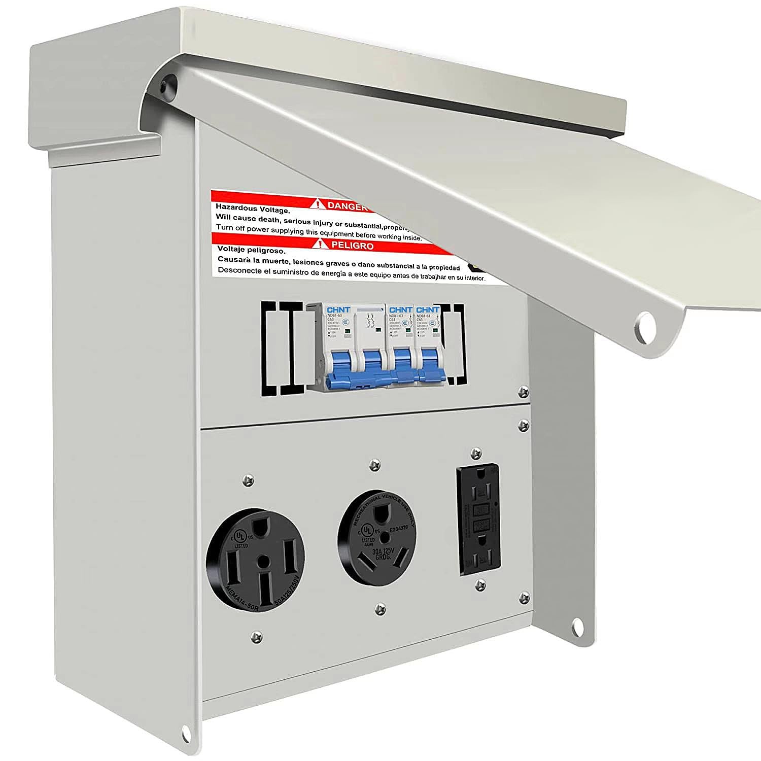 Temporary Power Outlet Panel,RV Electrical Outlet Panel