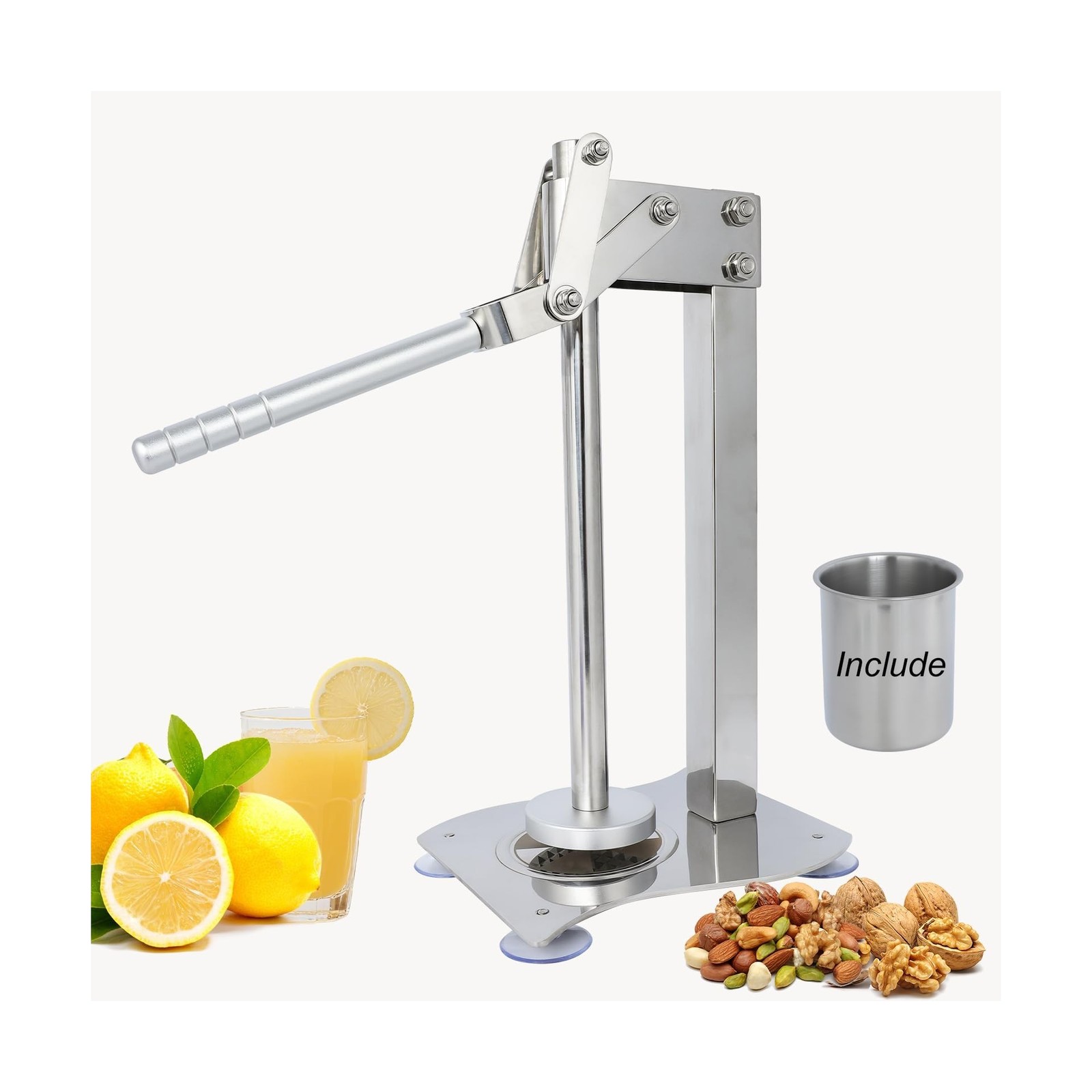 Stainless Steel heavy duty Lemon press Squeezer, fruit crusher, Lemon lemonad...