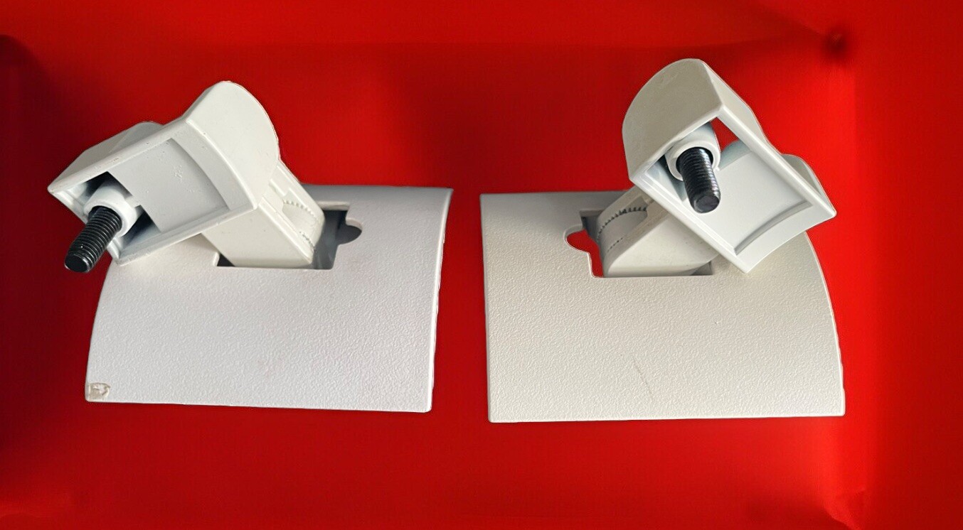 2 X Used Original bose ub 20 wall ceiling bracket White  In Color