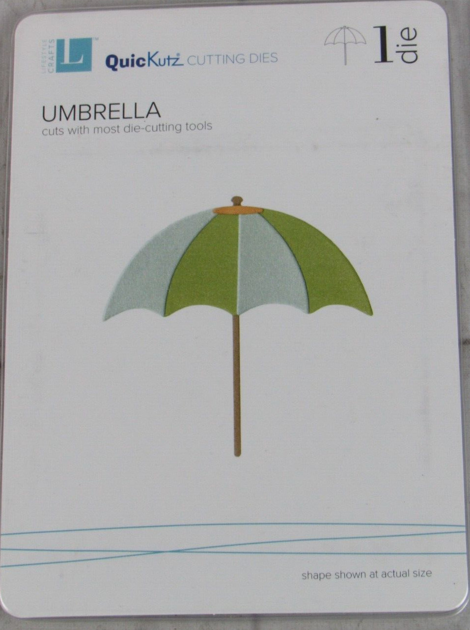 QuicKutz/Lifestyle Crafts Umbrella 4x4, 1 Cutting Die Set DR0336