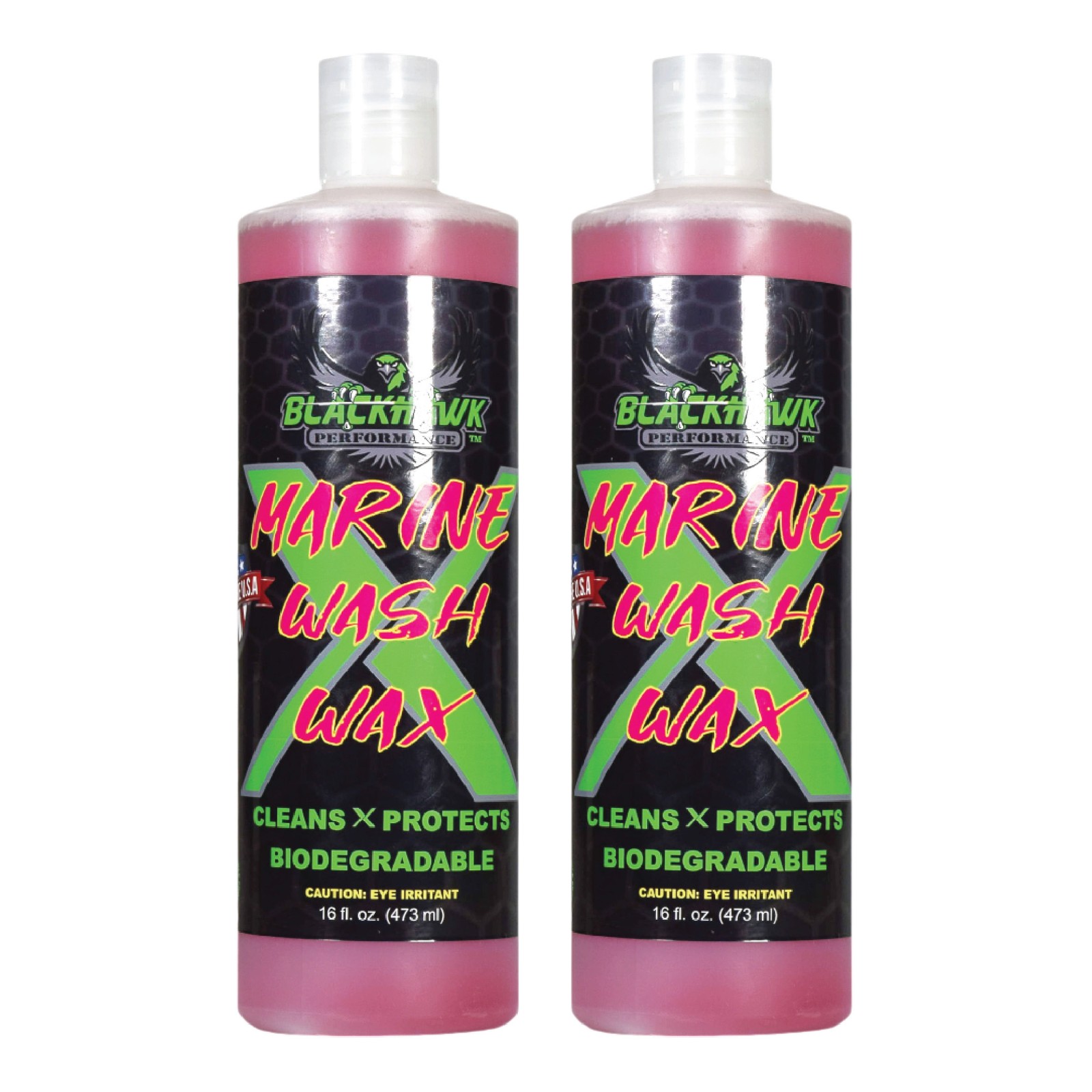 Blackhawk Performance Biodegradable Marine Boat Wash X Wax (16oz, 2 Pack)