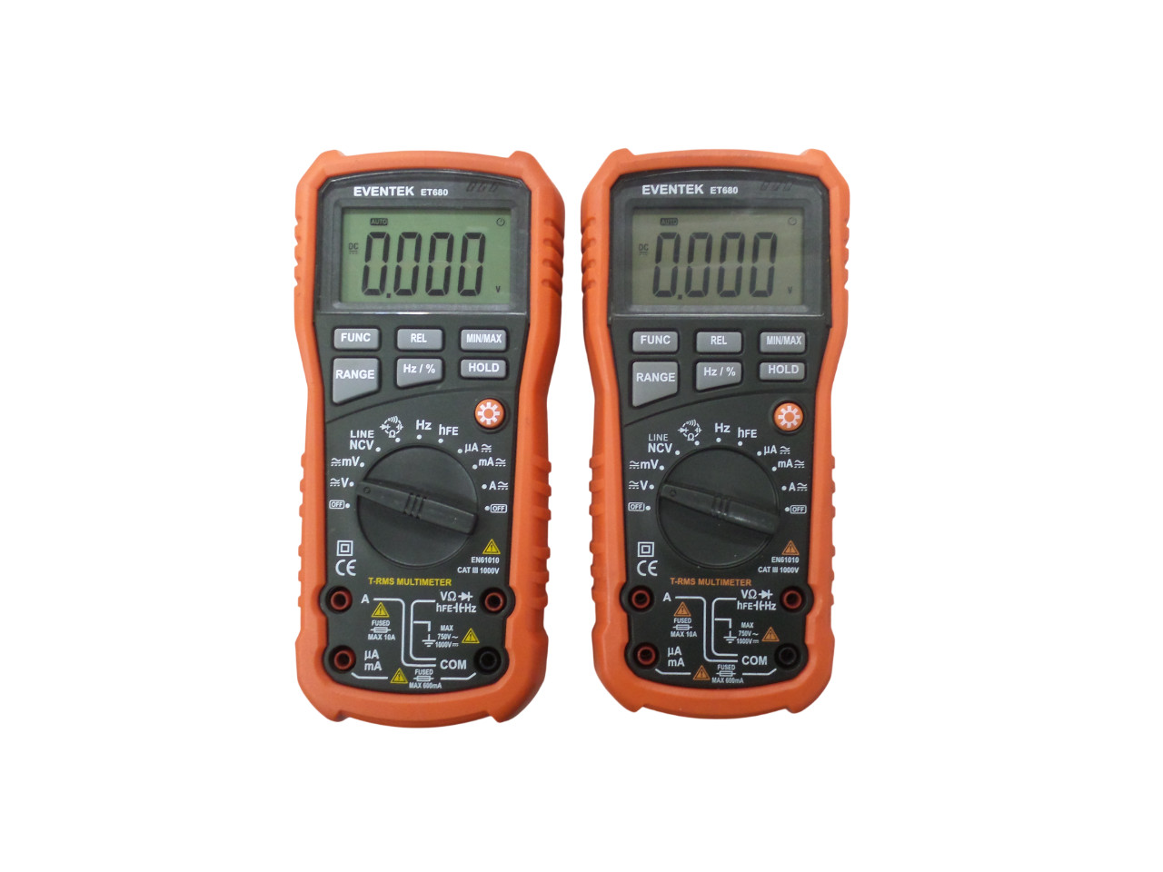 Lot 2 EVENTEK ET680 Multimeter - Free Shipping
