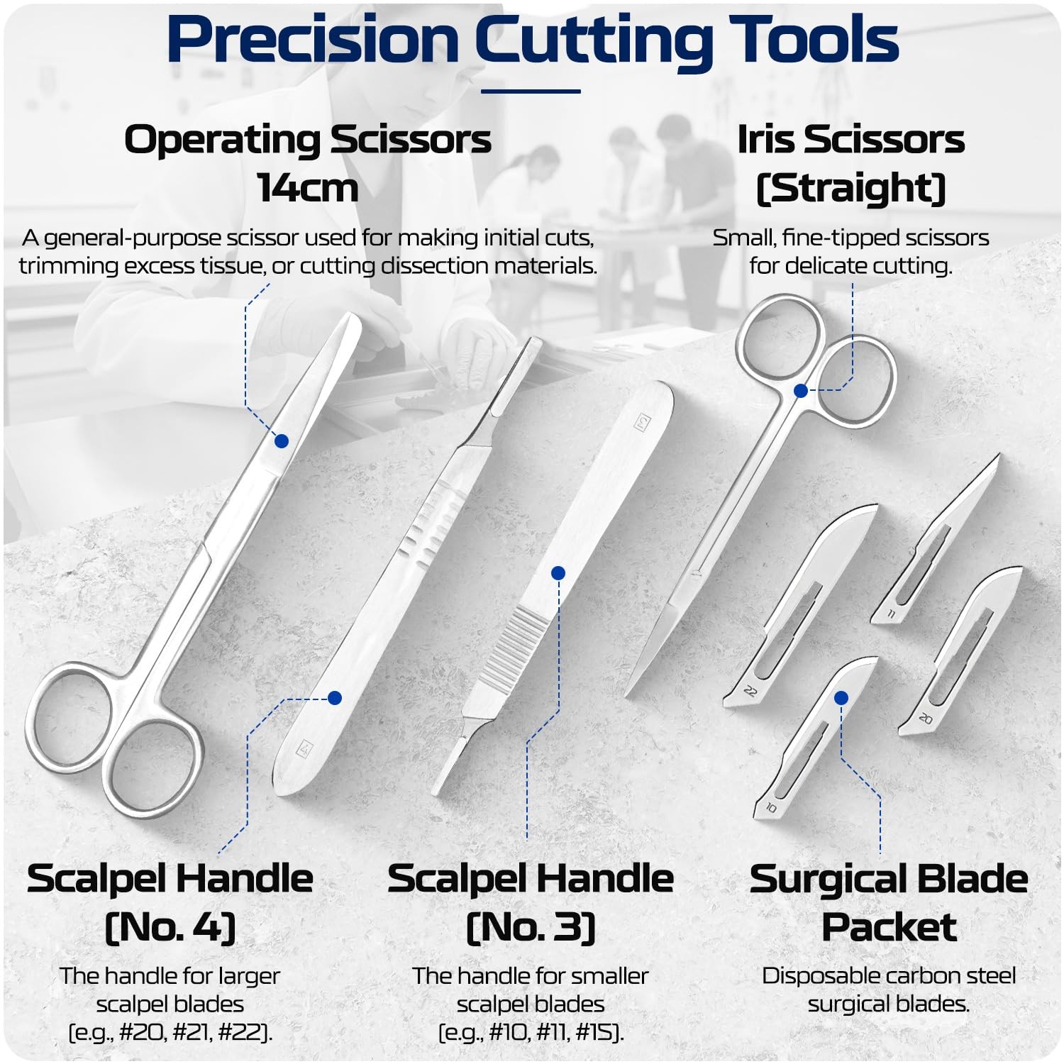 Advanced Dissection Kits - 46 or 33 Piece German Middle/ High School Kit