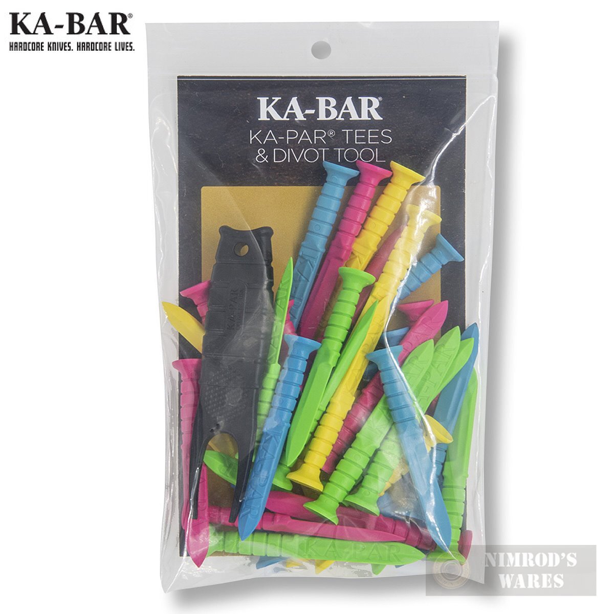 Ka-Bar KA-PAR Golf TEES x 36 + DIVOT TOOL 9936 FAST SHIP