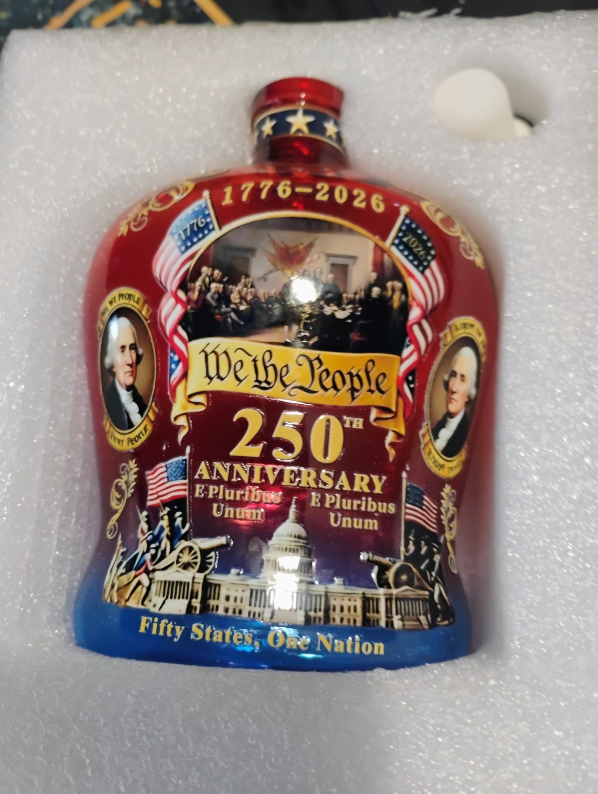 american independence 250th anniversary whiskey mug | "we the people" commemorat